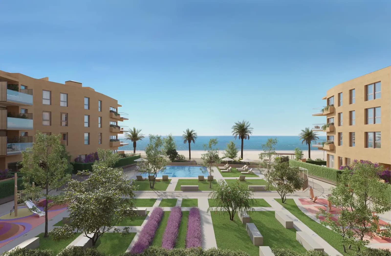 2 sovrum Lägenhet till salu i Cubelles med pool - 365 000 € (Ref: 10048170)