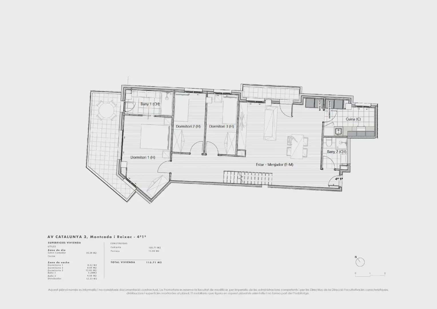 4 Zimmer Wohnung zu verkaufen in Montcada i Reixac mit Garage - 445.000 € (Ref: 10048181)