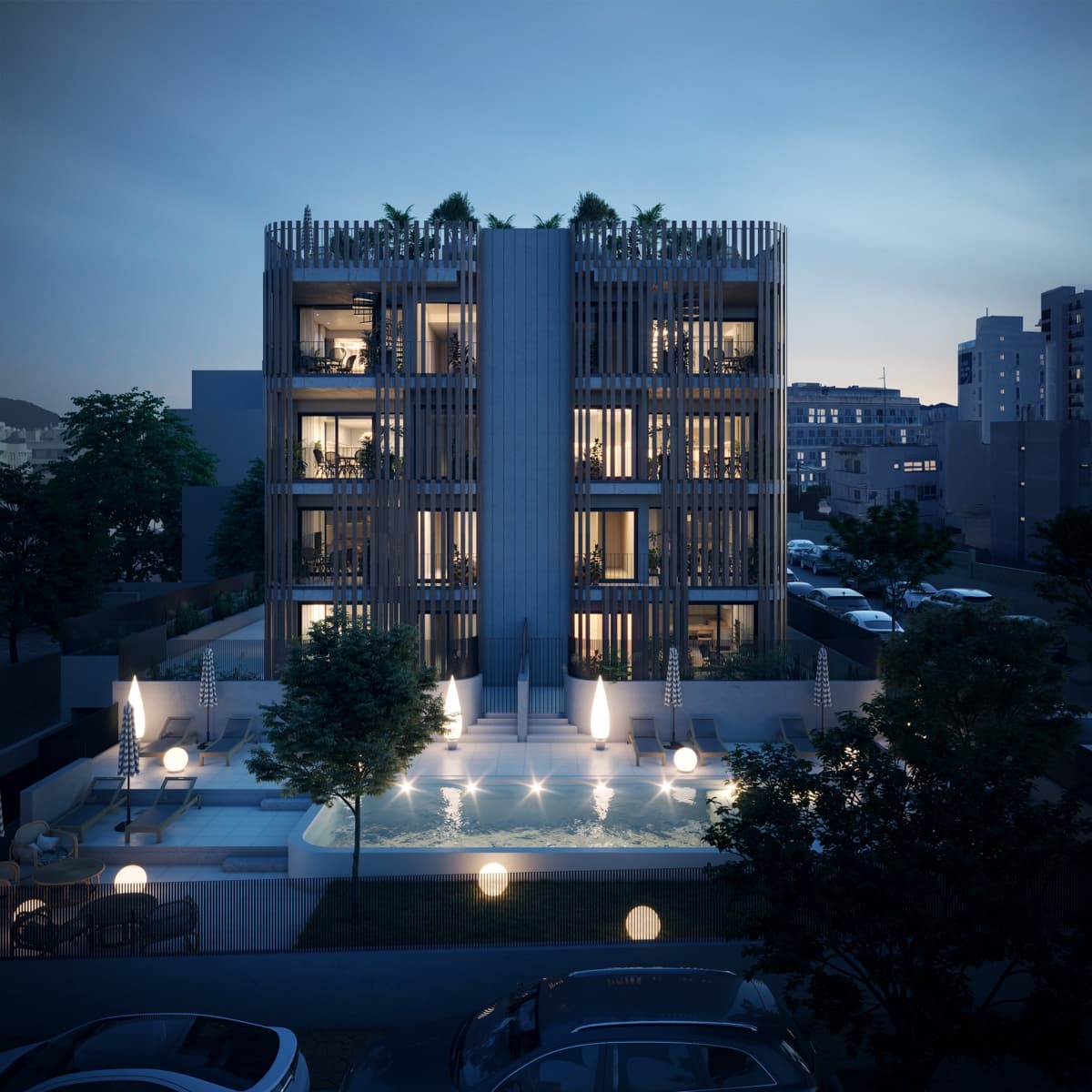 3 sypialnia Apartament na sprzedaż w Sant Antoni de Portmany z basenem garażem - 655 000 € (Ref: 8920326)