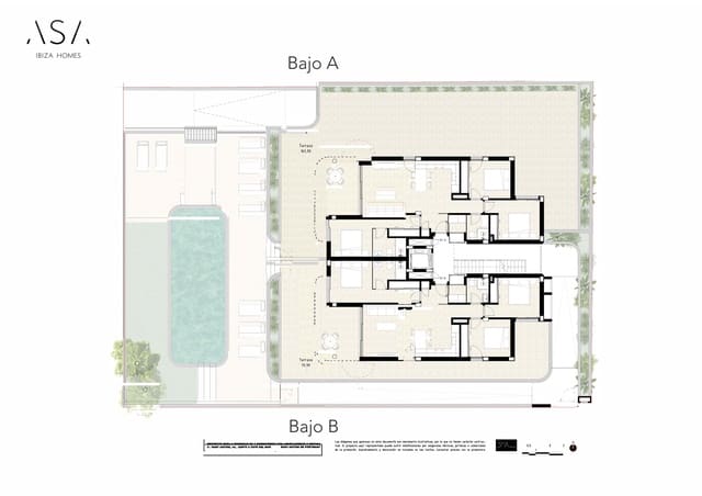 3 sypialnia Apartament na sprzedaż w Sant Antoni de Portmany z basenem garażem - 655 000 € (Ref: 8920326)