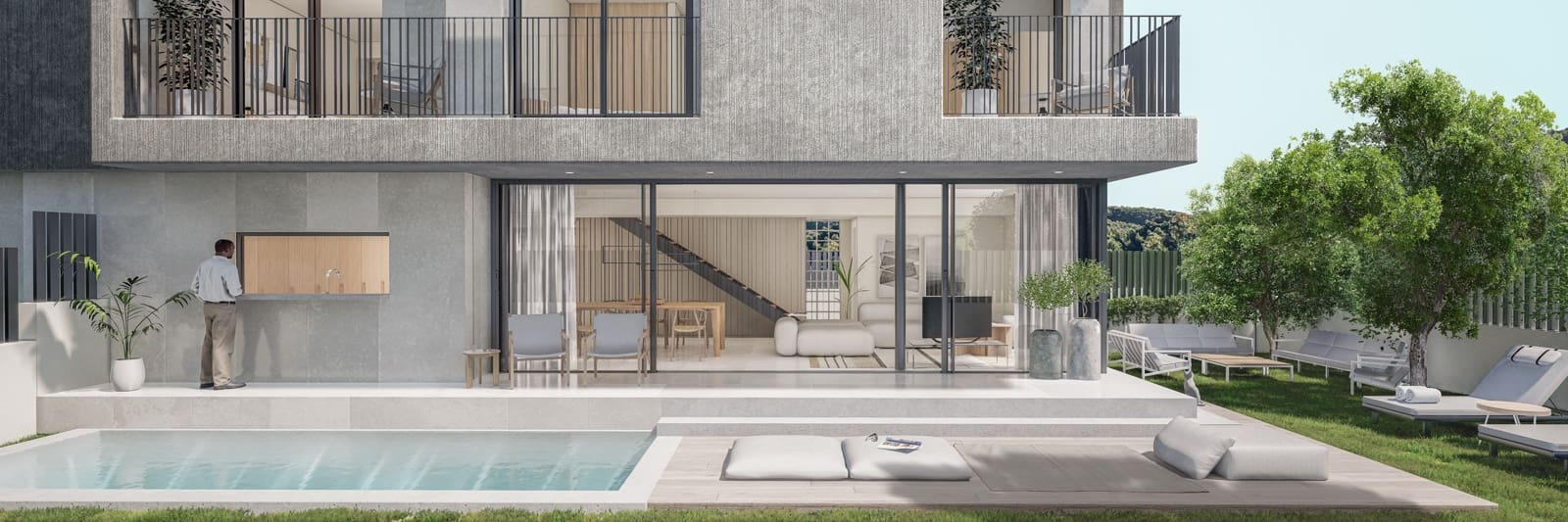 3 quarto Moradia Geminada para venda em Santa Eulalia / Santa Eularia com piscina garagem - 1 250 000 € (Ref: 8920856)