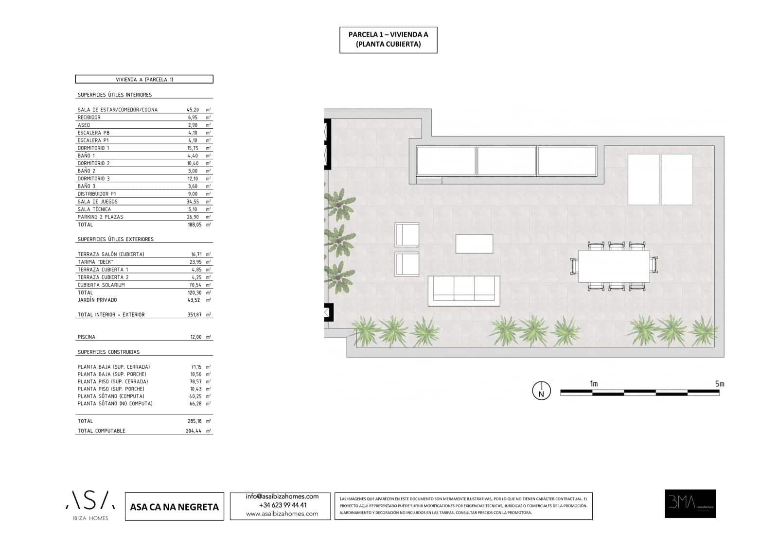 3 soverom Kjedet enebolig til salgs i Santa Eulalia / Santa Eularia med svømmebasseng garasje - € 1 390 000 (Ref: 8920857)