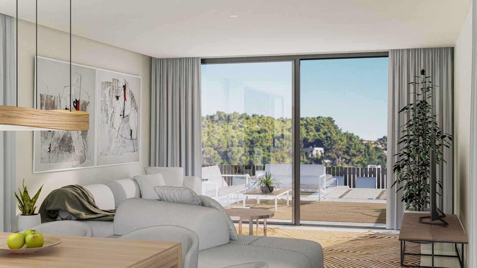 3 soverom Kjedet enebolig til salgs i Santa Eulalia / Santa Eularia med svømmebasseng garasje - € 1 390 000 (Ref: 8920857)