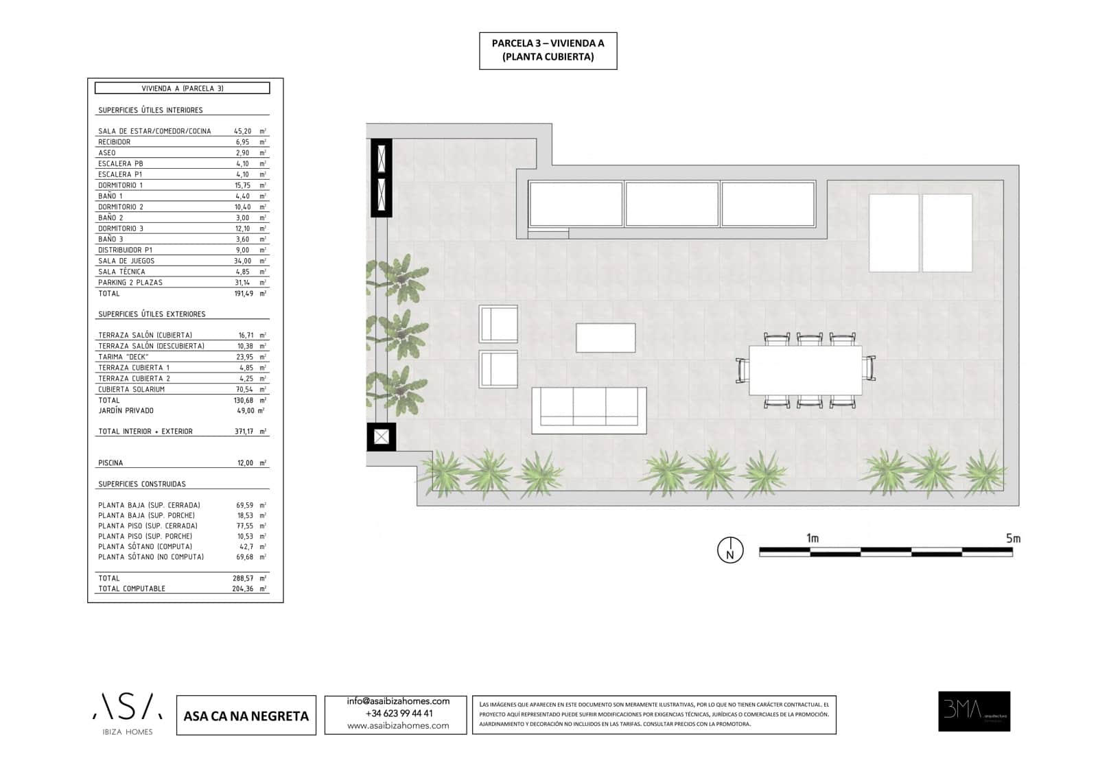 3 quarto Moradia Geminada para venda em Santa Eulalia / Santa Eularia com piscina garagem - 1 390 000 € (Ref: 8922384)