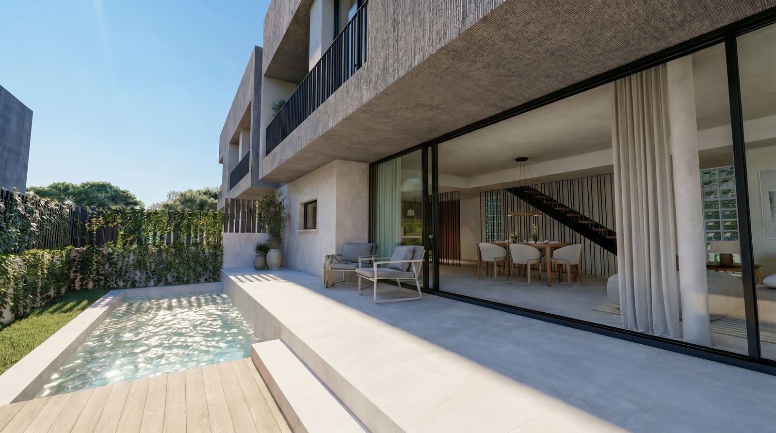 3 soveværelse Semi-Rækkehus til salg i Santa Eulalia / Santa Eularia med swimmingpool garage - € 1.390.000 (Ref: 8922384)