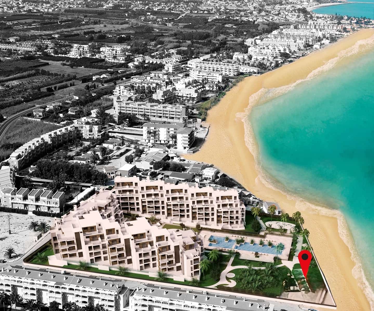 2 makuuhuone Huoneisto myytävänä paikassa Denia mukana uima-altaan 
autotalli - 359 000 € (Ref: 8897716)