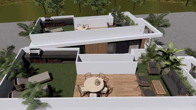 3 makuuhuone Huvila myytävänä paikassa Torre de la Horadada, Pilar de la Horadada mukana uima-altaan 
autotalli - 610 000 € (Ref: 8947130)