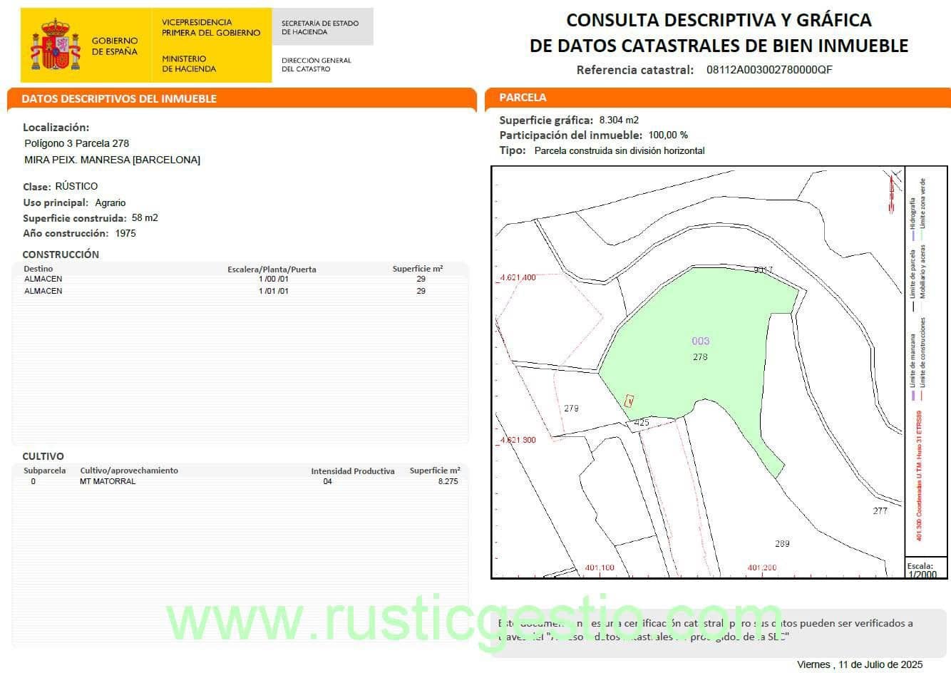 Finca/Maison de Campagne à vendre à Manresa - 55 000 € (Ref: 9168644)
