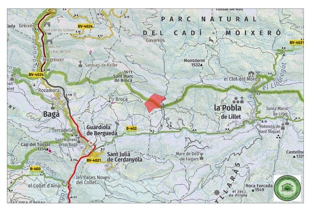 Ubebygd land til salgs i La Pobla de Lillet - € 60 000 (Ref: 9168669)