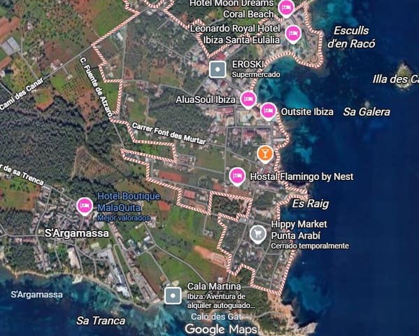 25 makuuhuone Hotelli myytävänä paikassa Santa Eulalia / Santa Eularia - 5 500 000 € (Ref: 9397007)