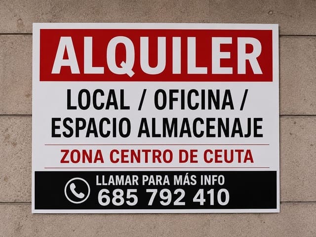 Office for rent in Ceuta - € 1,250 (Ref: 10098485)