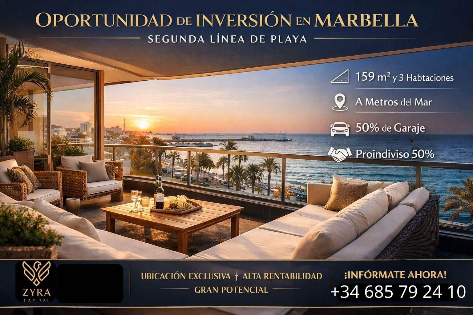 Piso de 3 habitaciones en Marbella en venta con garaje - 572.400 € (Ref: 10150386)