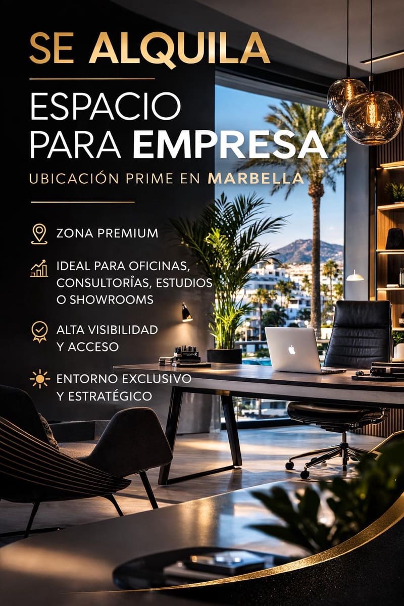 Kontor til leje i Marbella - € 450 (Ref: 10150387)