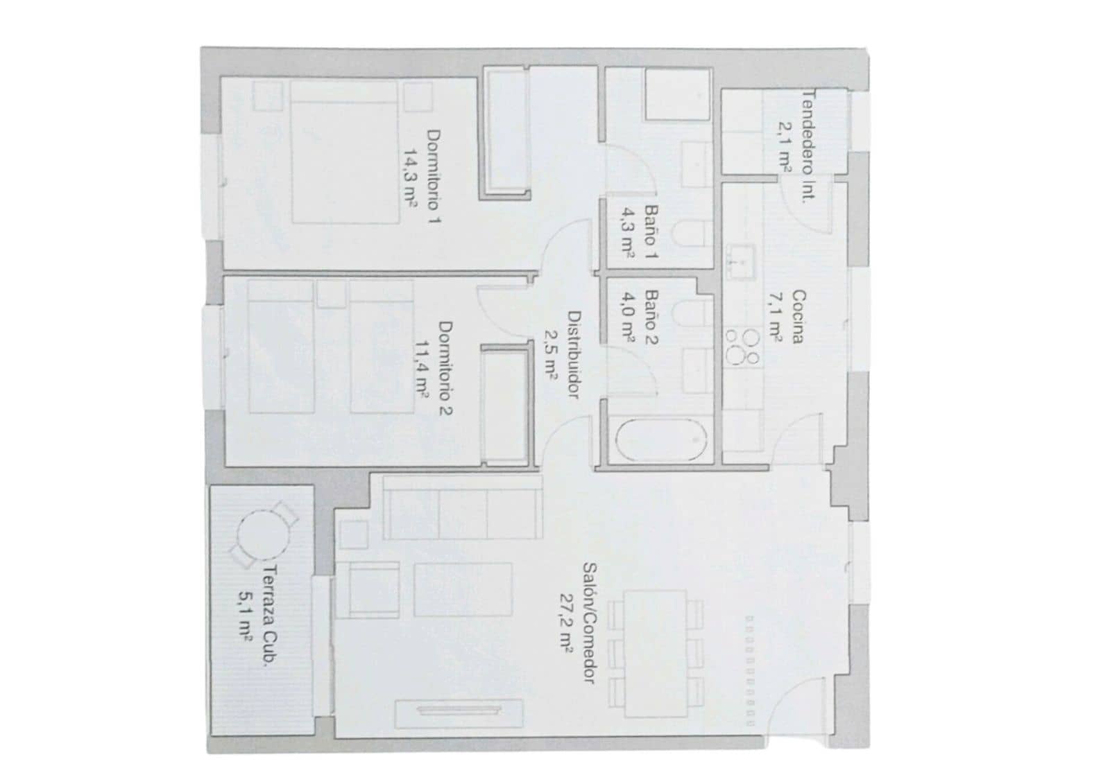 2 soverom Leilighet til salgs i Malaga by med garasje - € 416 000 (Ref: 9832053)