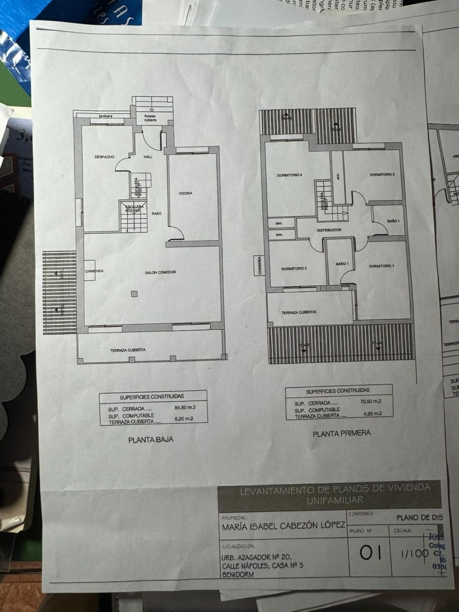 6 soveværelse Rækkehus til salg i Benidorm med swimmingpool garage - € 460.000 (Ref: 9353611)
