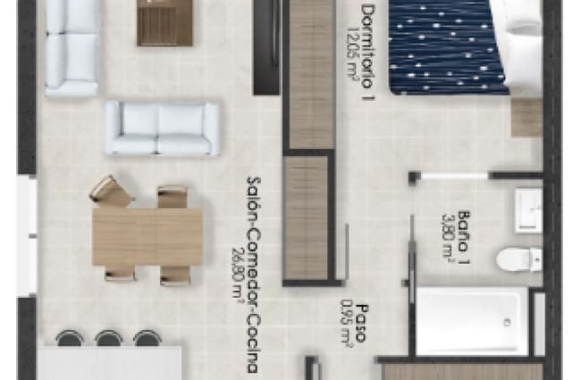 2 quarto Apartamento para venda em Alhama de Murcia com piscina - 191 900 € (Ref: 9544205)