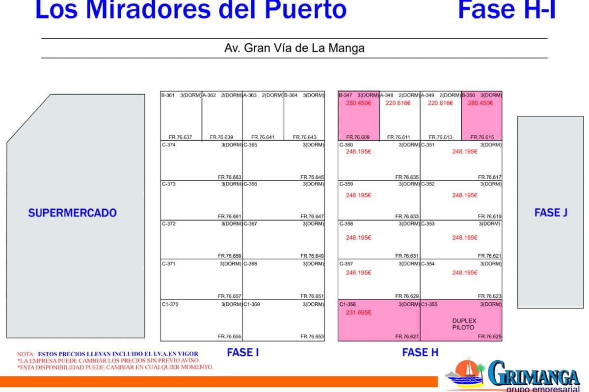 3 makuuhuone Huoneisto myytävänä paikassa La Manga del Mar Menor mukana uima-altaan - 350 000 € (Ref: 9546381)