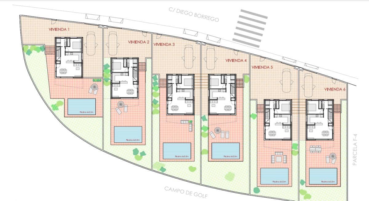 3 sypialnia Willa na sprzedaż w Pilar de la Horadada z basenem garażem - 474 900 € (Ref: 9546730)