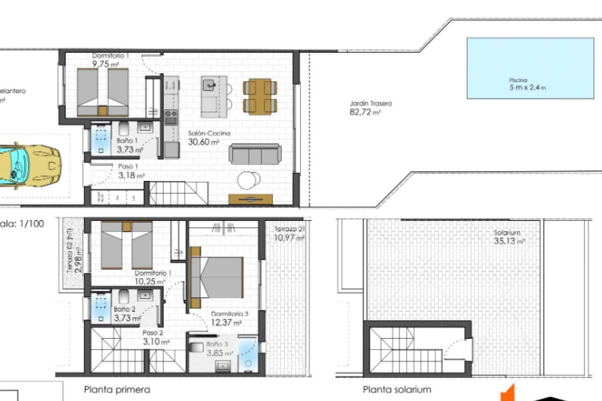 3 quarto Moradia para venda em Santiago de la Ribera com piscina garagem - 425 000 € (Ref: 9546823)