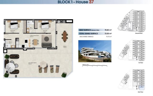 2 quarto Penthouse para venda em El Pinet, Elche / Elx com piscina garagem - 290 000 € (Ref: 9571533)