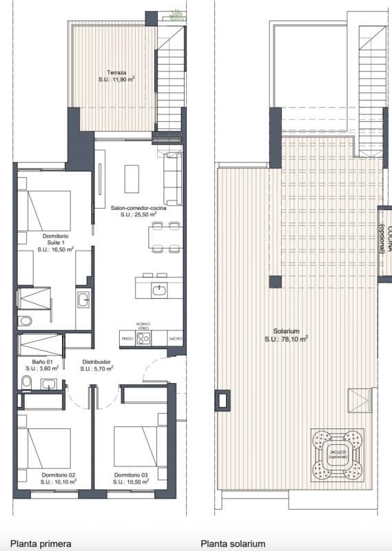 Bungalow de 2 habitaciones en Ciudad Quesada en venta con piscina - 303.000 € (Ref: 9640321)