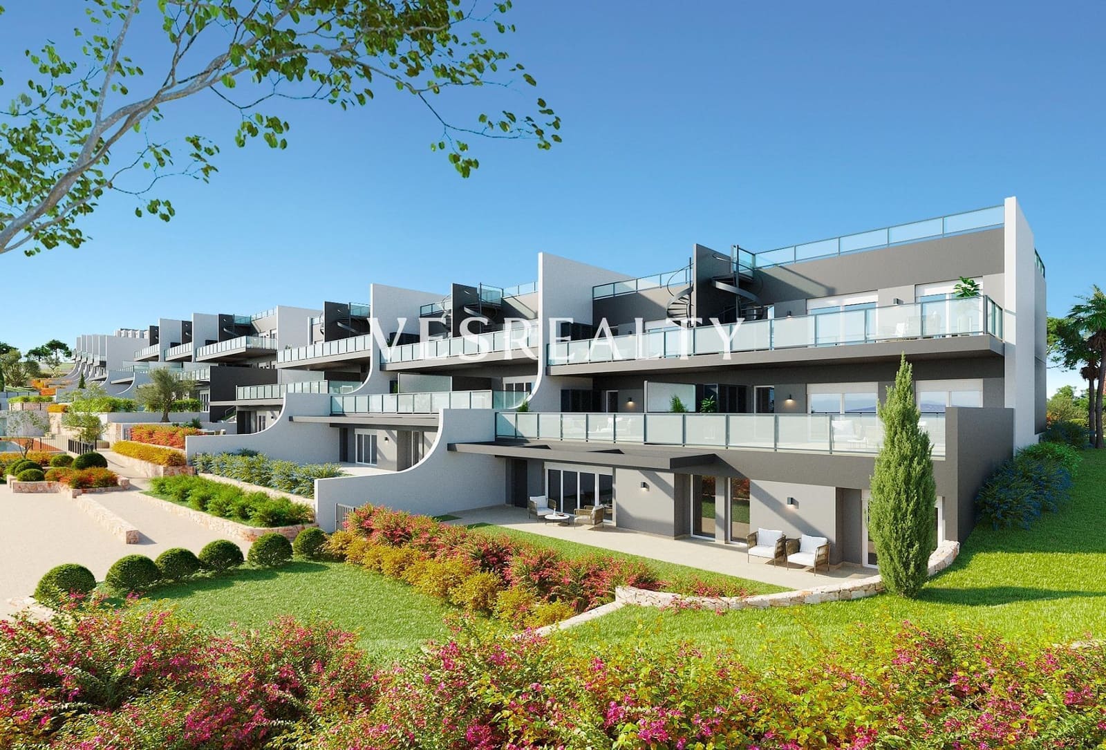 3 soveværelse Semi-Rækkehus til salg i Finestrat med swimmingpool - € 425.000 (Ref: 8944757)