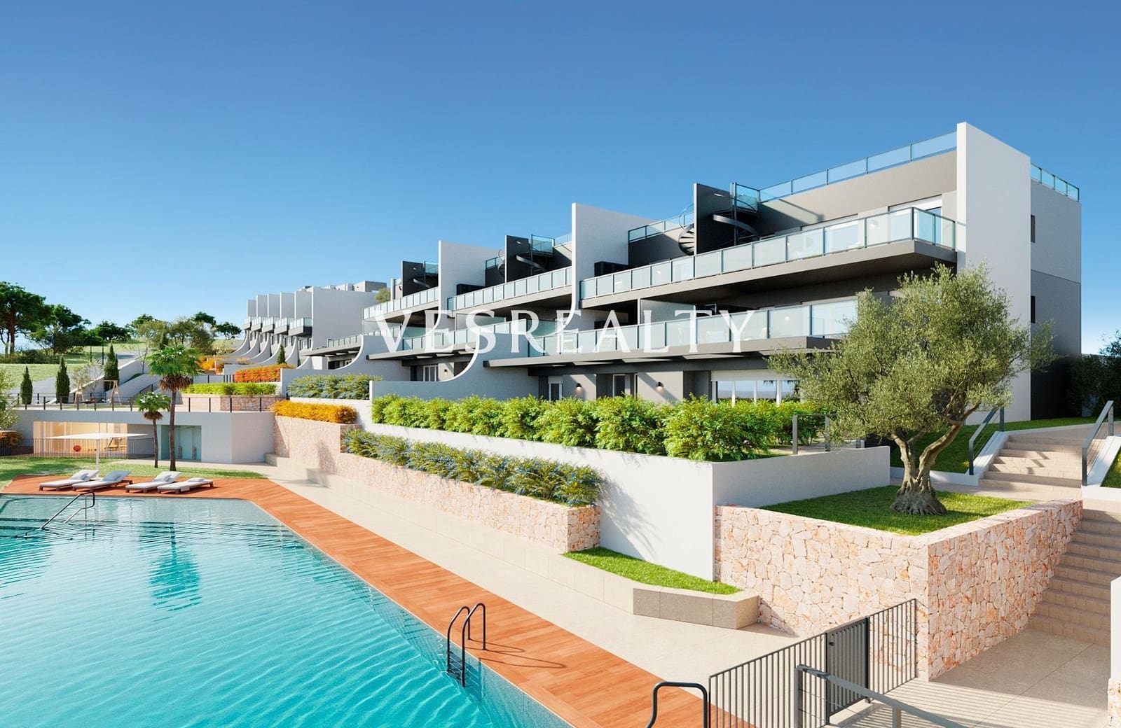 3 soveværelse Semi-Rækkehus til salg i Finestrat med swimmingpool - € 425.000 (Ref: 8944757)