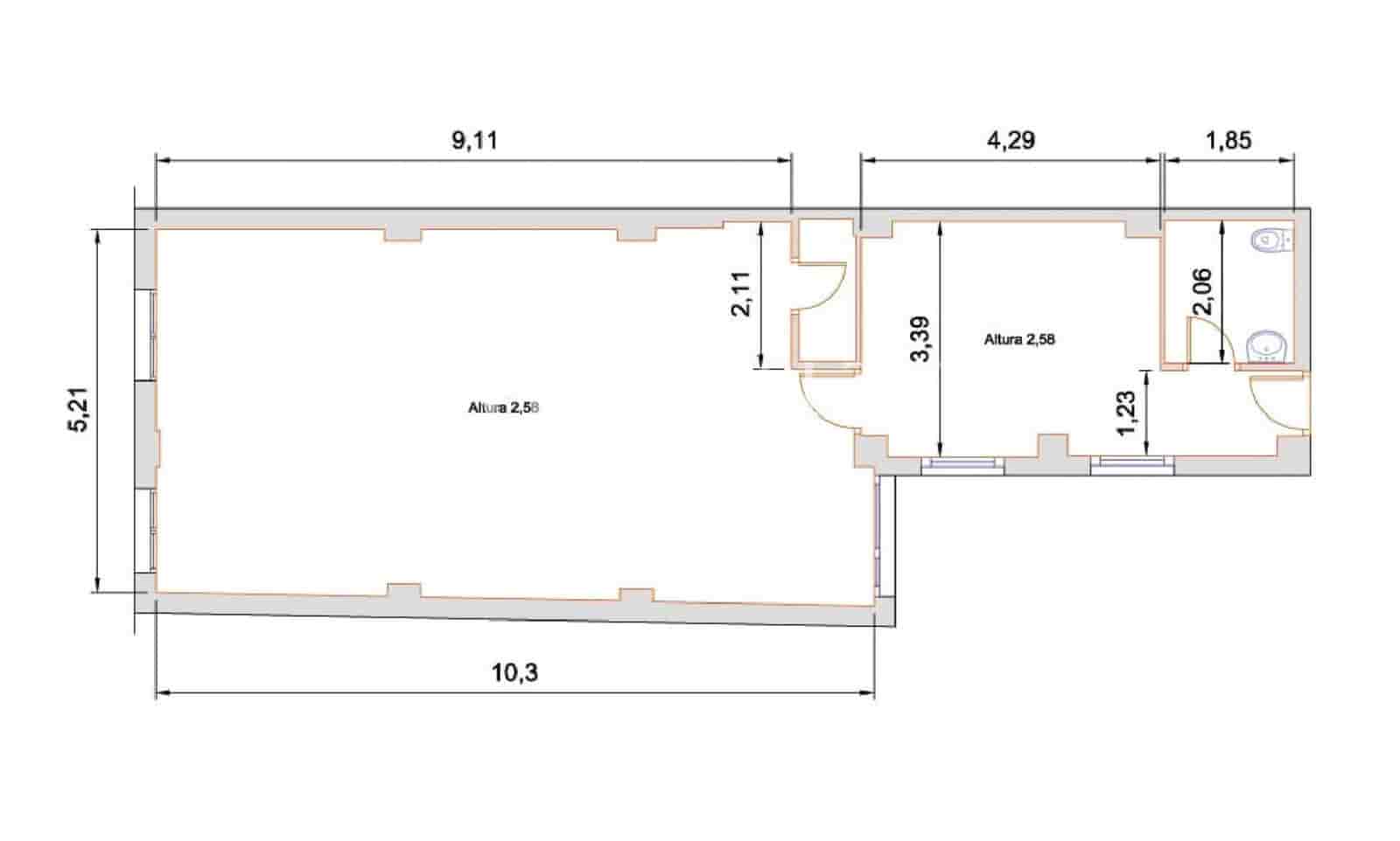Kontor til salgs i Alicante by - € 150 000 (Ref: 9634544)