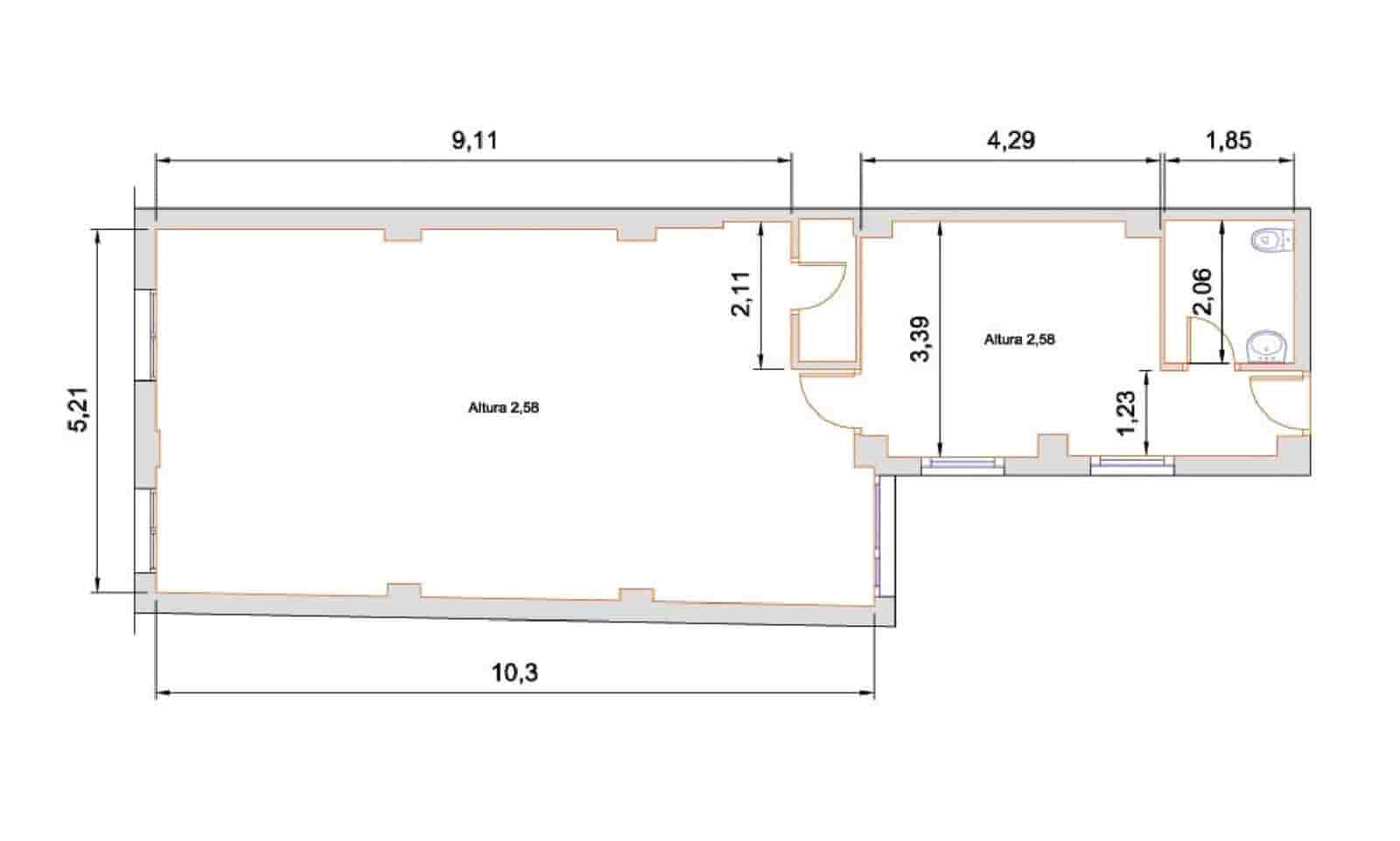 Kontor til salgs i Alicante by - € 150 000 (Ref: 9634544)