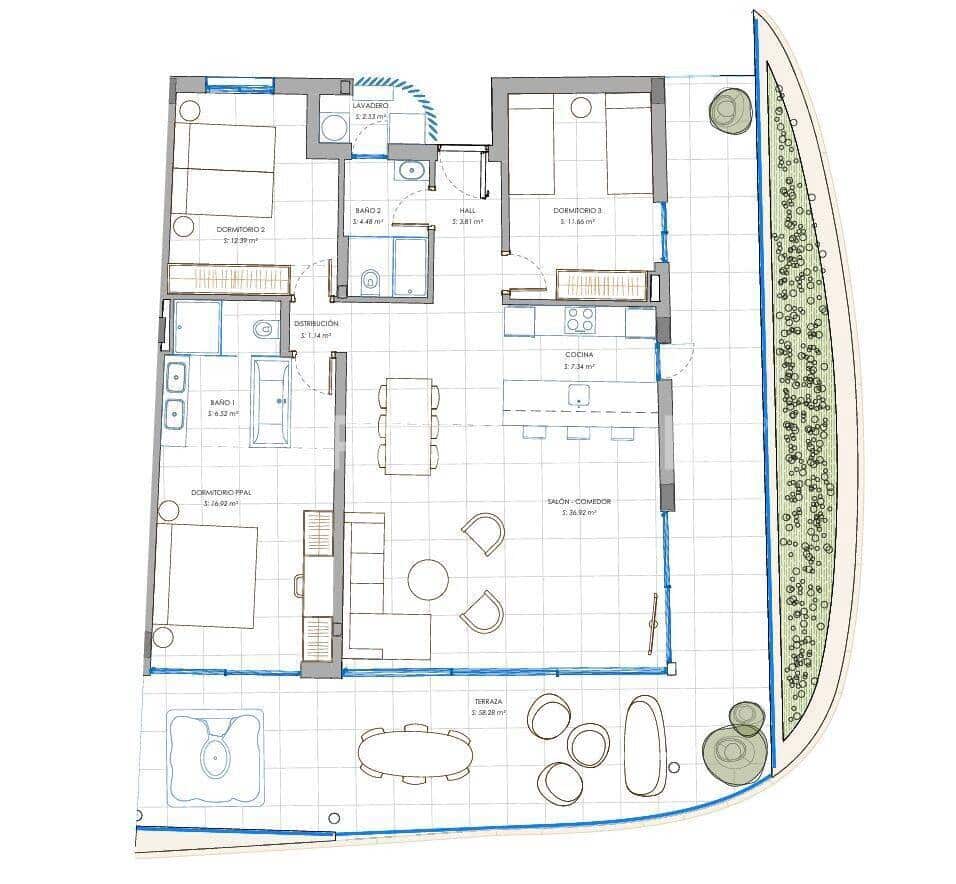 3 sovrum Lägenhet till salu i Fuengirola med pool garage - 1 050 000 € (Ref: 10123405)