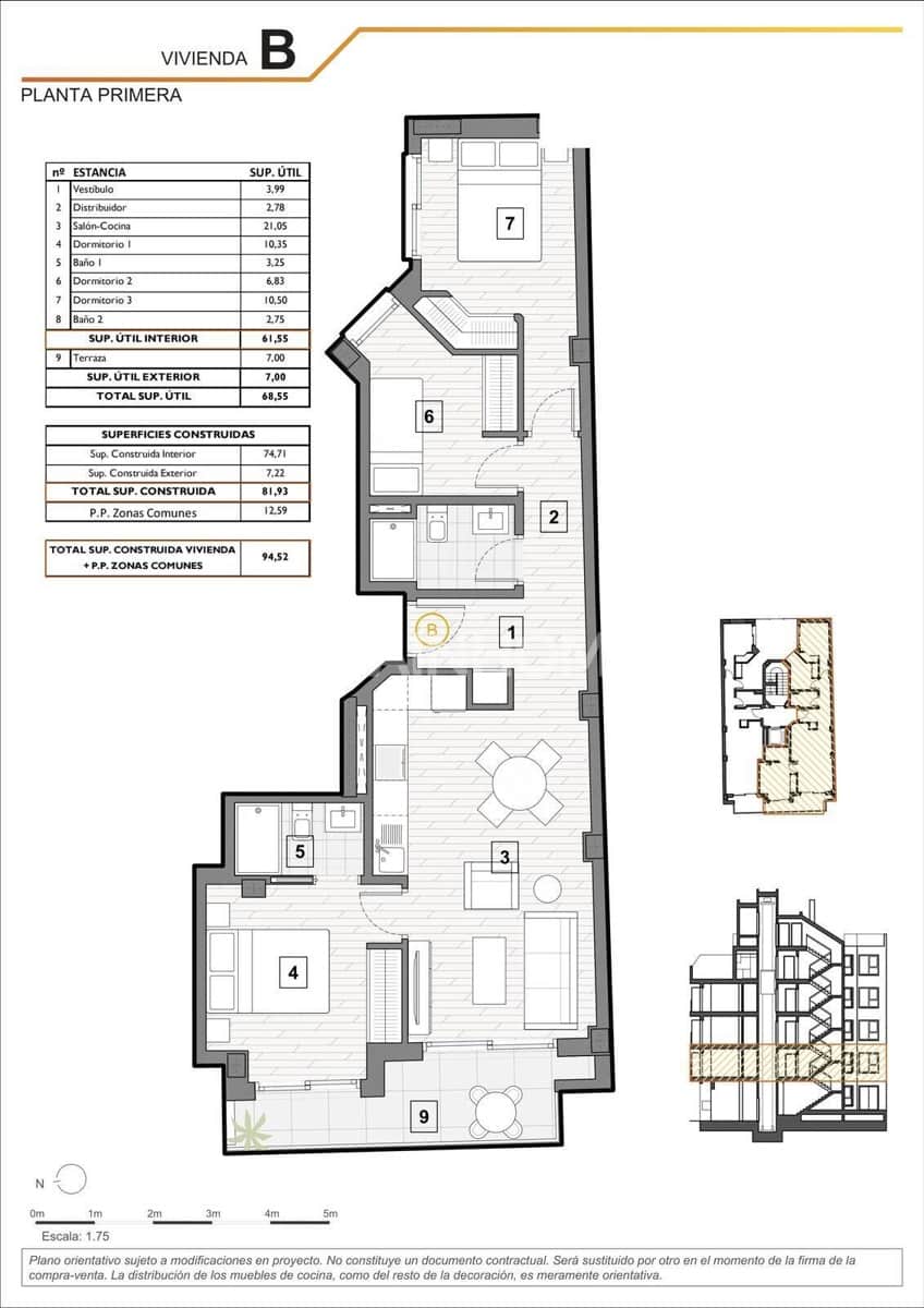 2 soverom Leilighet til salgs i Guardamar del Segura med svømmebasseng - € 215 000 (Ref: 10123408)