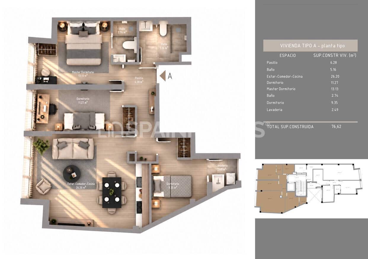 3 sypialnia Mieszkanie na sprzedaż w La Villajoyosa / Vila Joiosa z basenem - 305 000 € (Ref: 10123410)