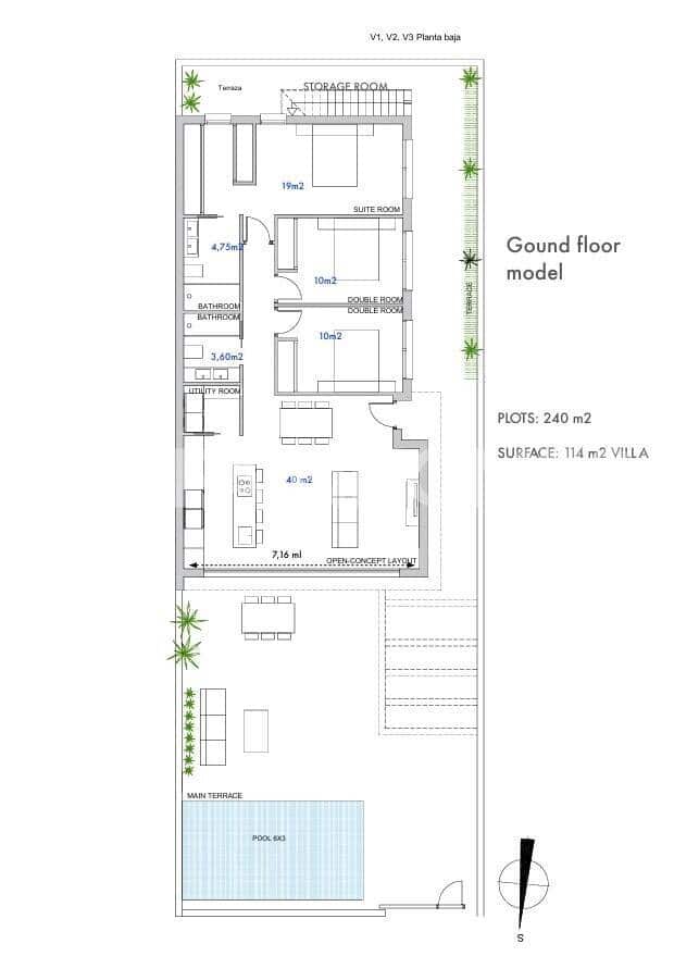 Chalet de 3 habitaciones en Los Alcázares en venta con piscina garaje - 429.000 € (Ref: 10139111)