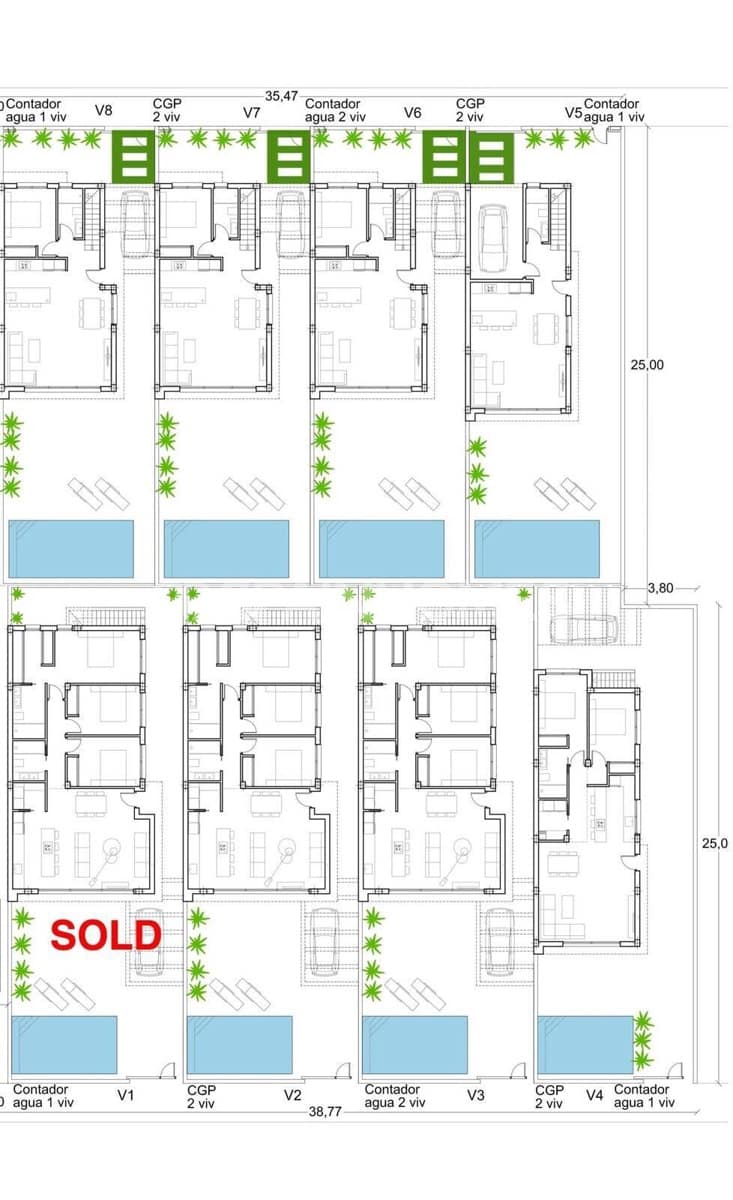 Chalet de 3 habitaciones en Los Alcázares en venta con piscina garaje - 429.000 € (Ref: 10139111)