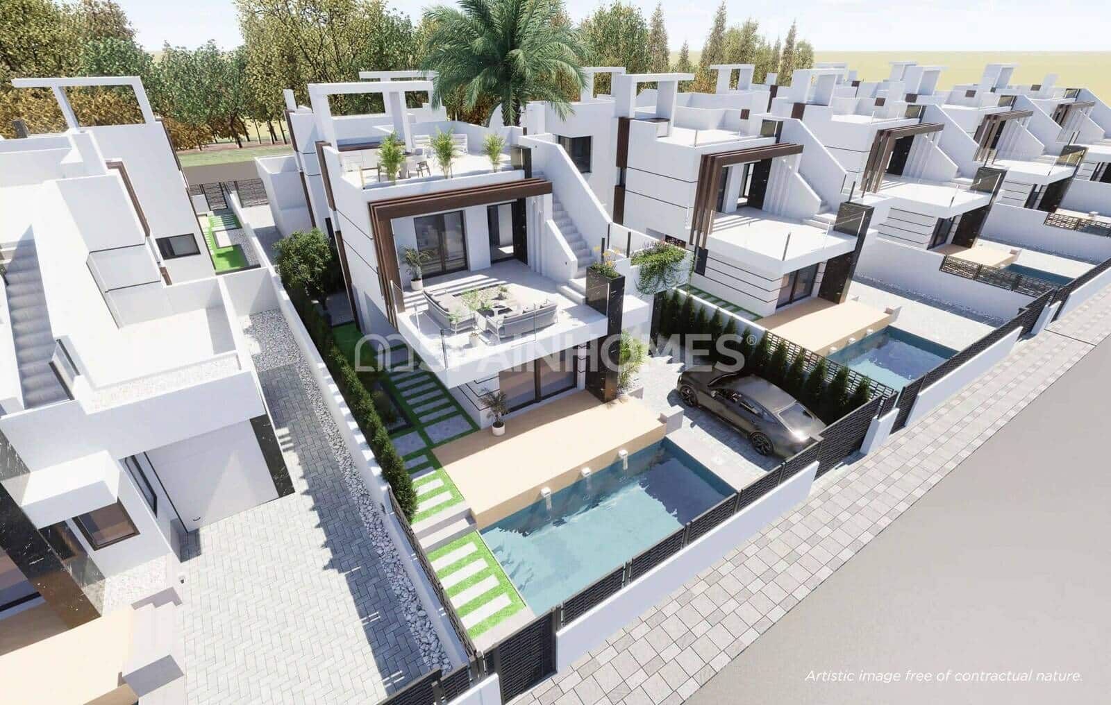 3 sypialnia Willa na sprzedaż w Los Alcazares z basenem garażem - 588 000 € (Ref: 10157213)