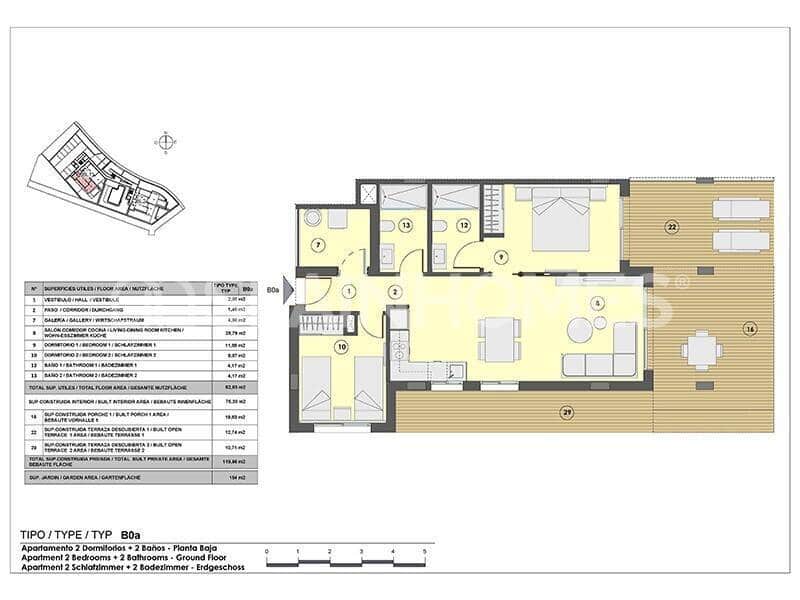 2 chambre Appartement à vendre à Canyamel avec piscine - 436 000 € (Ref: 10157215)