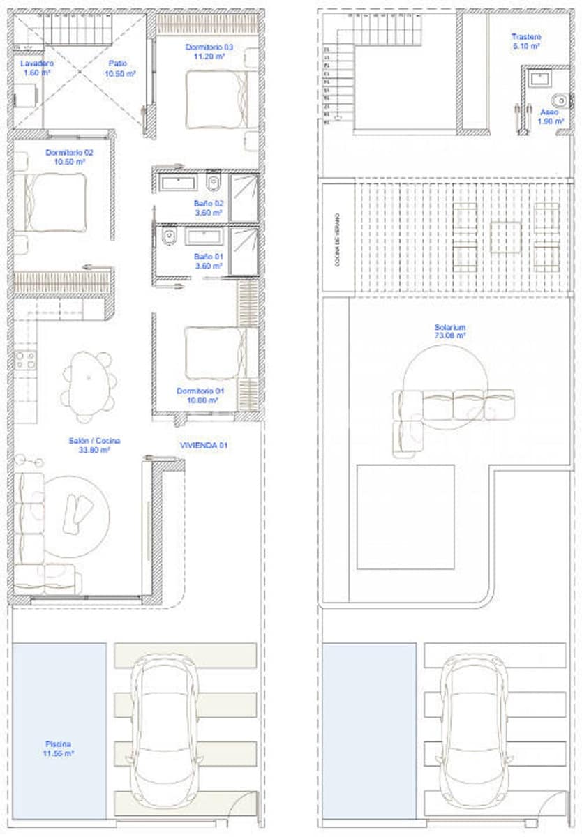 2 soveværelse Villa til salg i San Pedro del Pinatar med swimmingpool - € 370.000 (Ref: 10182413)