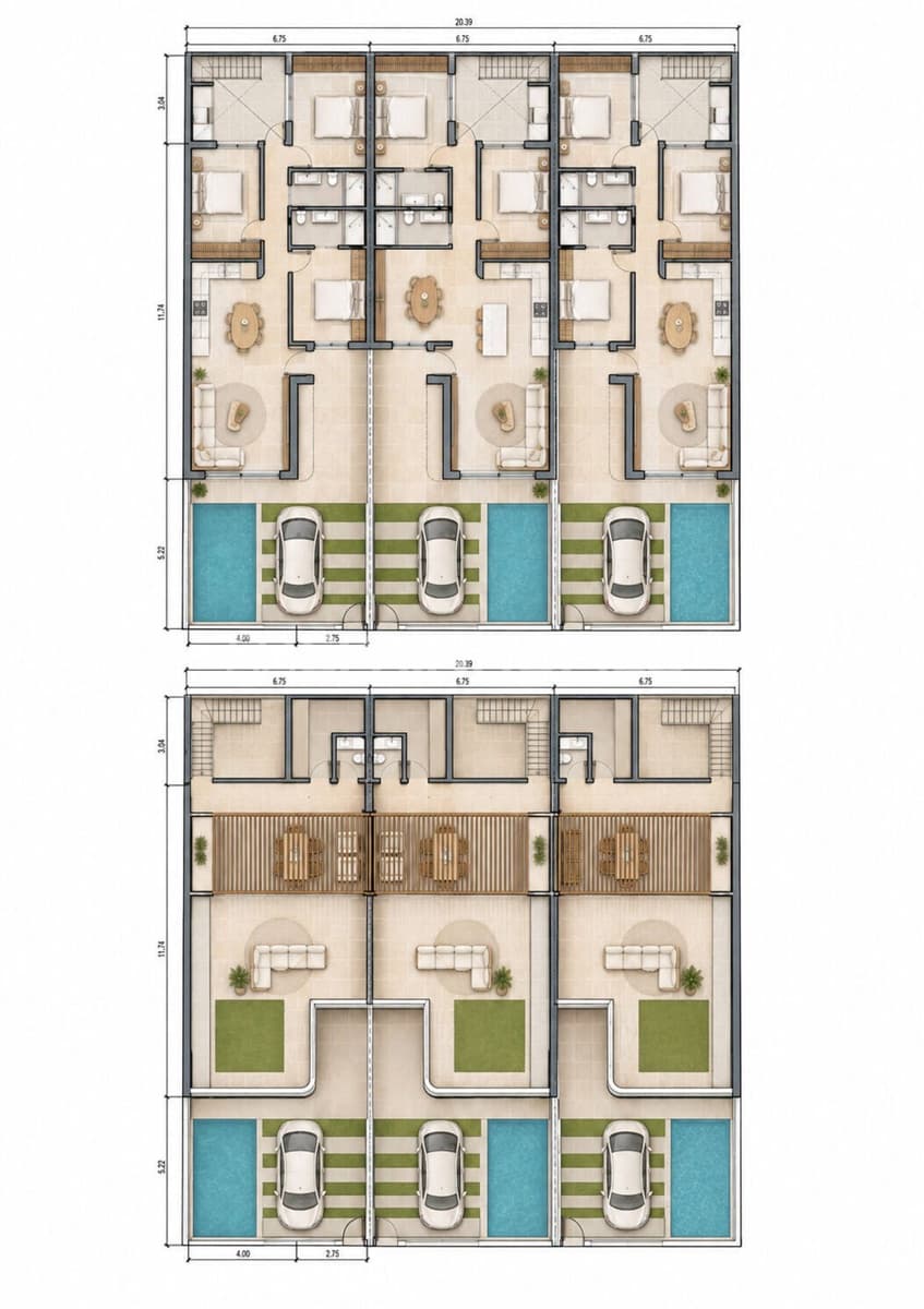 2 soveværelse Villa til salg i San Pedro del Pinatar med swimmingpool - € 370.000 (Ref: 10182413)