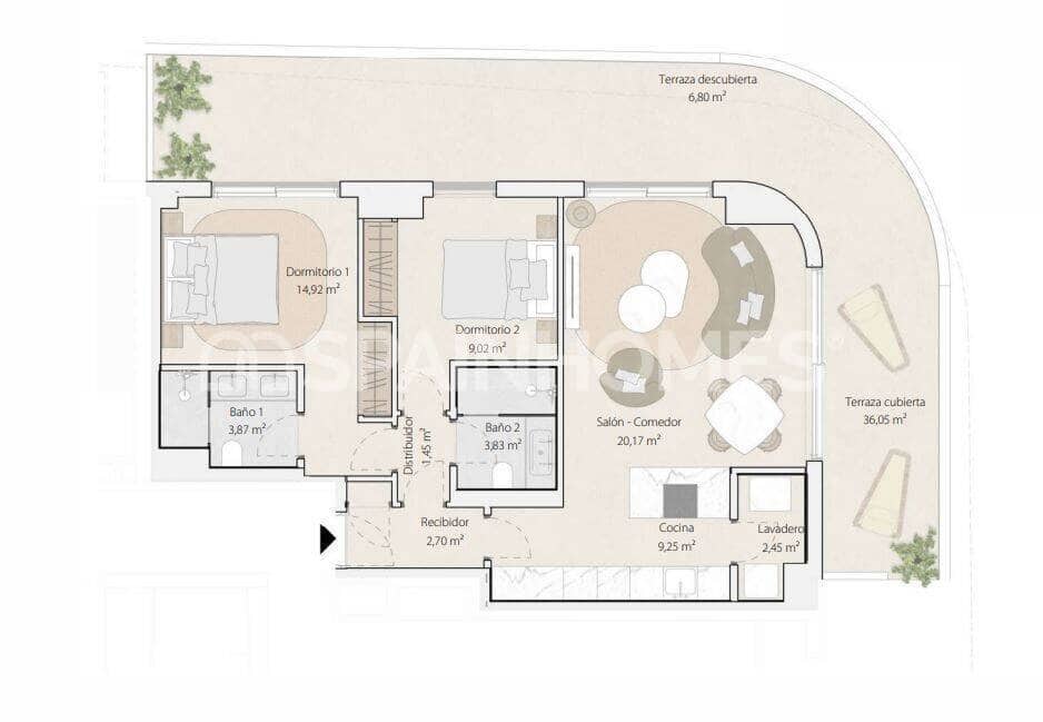 1 soveværelse Lejlighed til salg i Malaga by med swimmingpool - € 720.000 (Ref: 8964504)