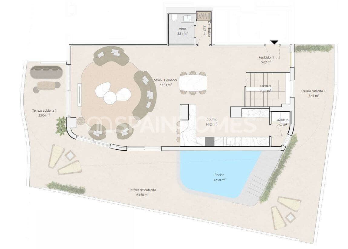 1 soveværelse Lejlighed til salg i Malaga by med swimmingpool - € 720.000 (Ref: 8964504)