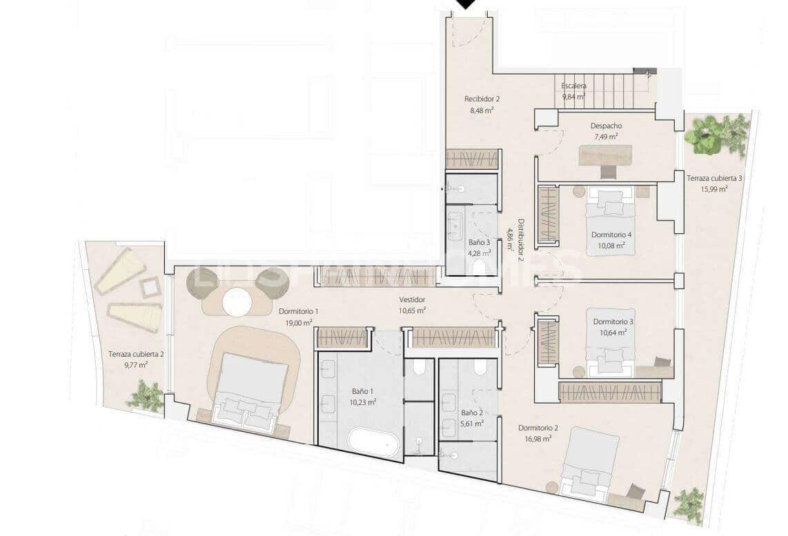 1 soveværelse Lejlighed til salg i Malaga by med swimmingpool - € 720.000 (Ref: 8964504)