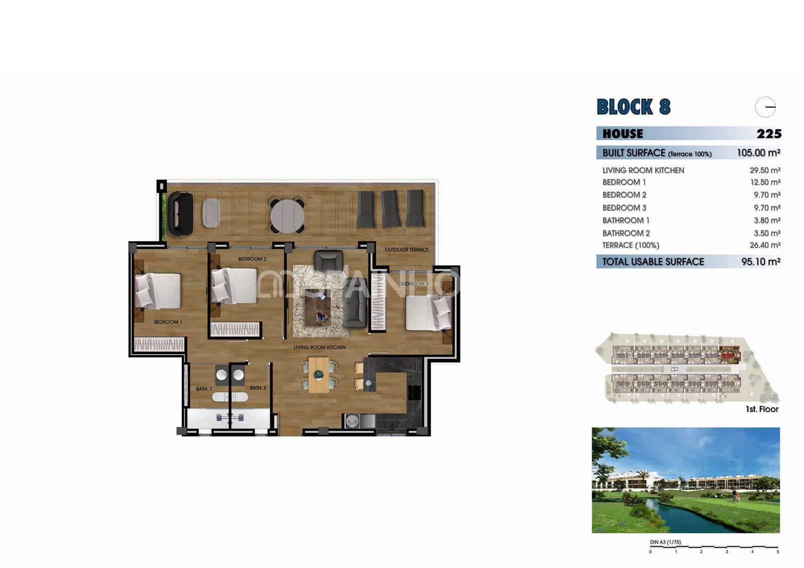 2 Zimmer Wohnung zu verkaufen in Los Alcazares mit Pool - 260.000 € (Ref: 8964507)