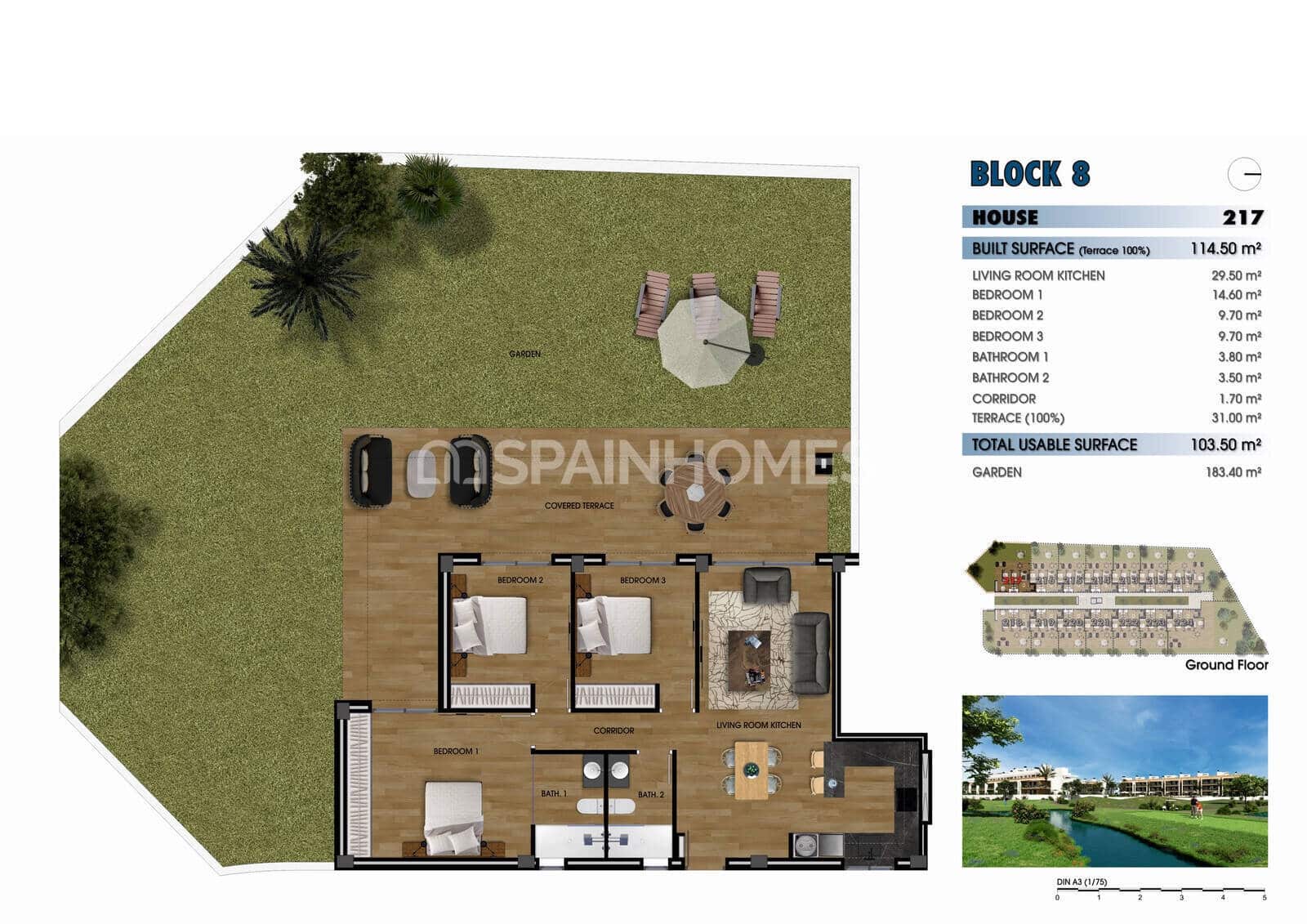 2 Zimmer Wohnung zu verkaufen in Los Alcazares mit Pool - 260.000 € (Ref: 8964507)