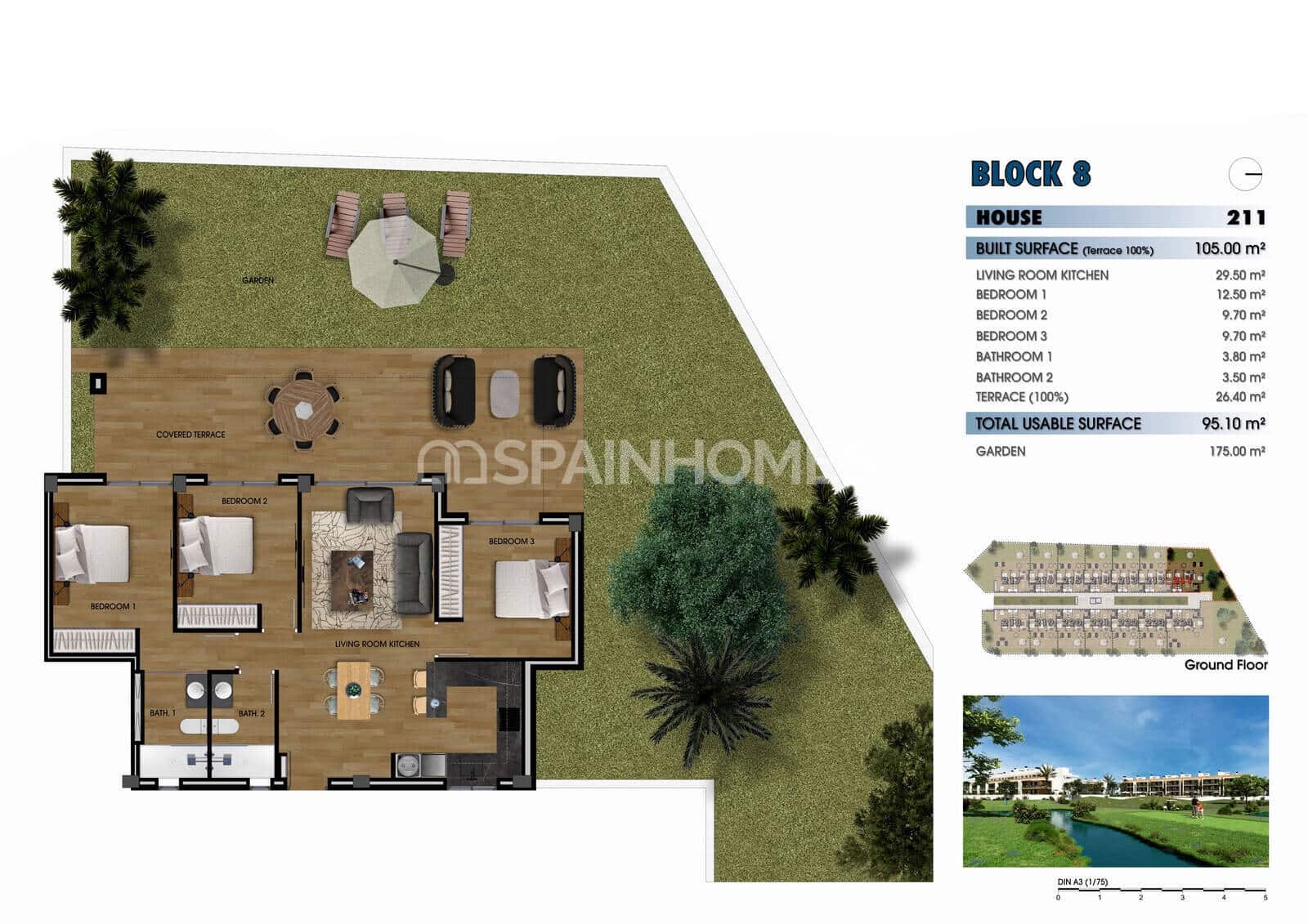 2 Zimmer Wohnung zu verkaufen in Los Alcazares mit Pool - 260.000 € (Ref: 8964507)