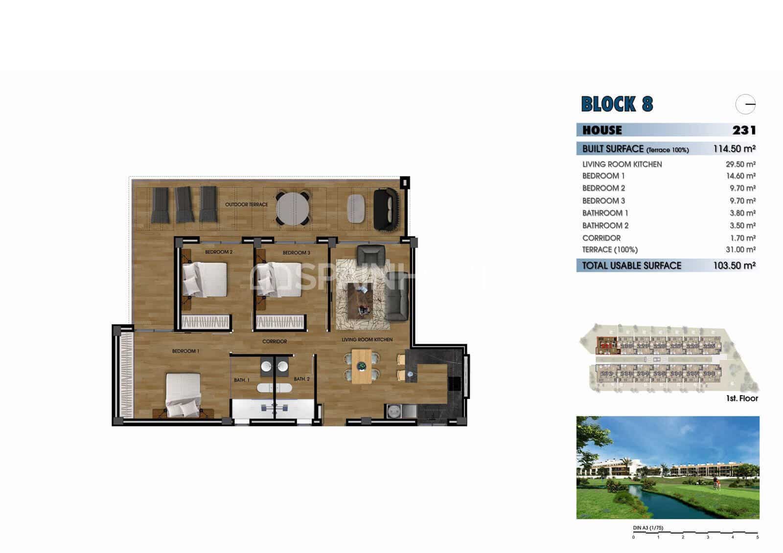 2 Zimmer Wohnung zu verkaufen in Los Alcazares mit Pool - 260.000 € (Ref: 8964507)