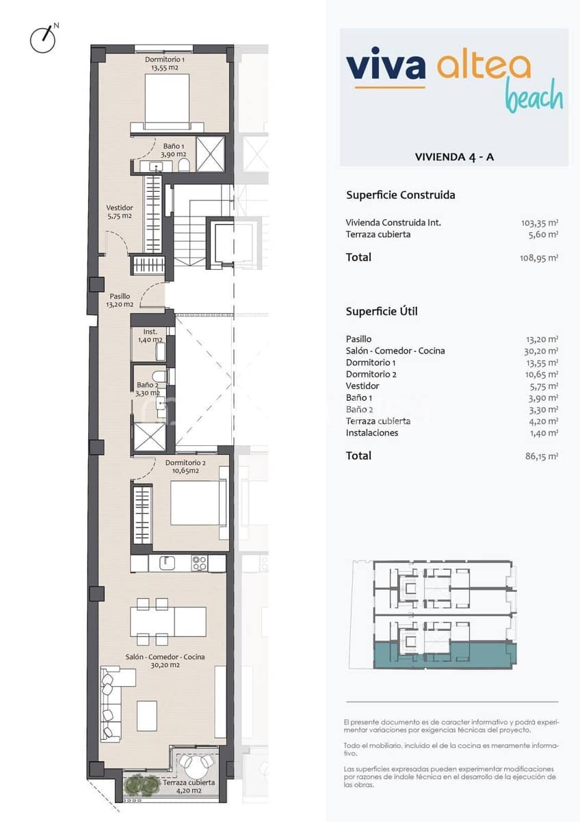 2 bedroom Flat for sale in Altea - € 465,000 (Ref: 8964511)