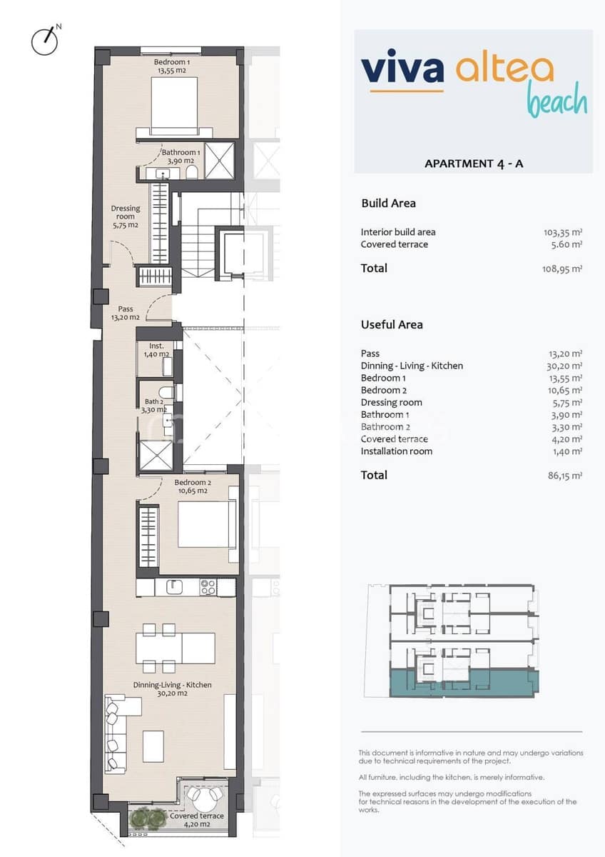 2 bedroom Flat for sale in Altea - € 465,000 (Ref: 8964511)