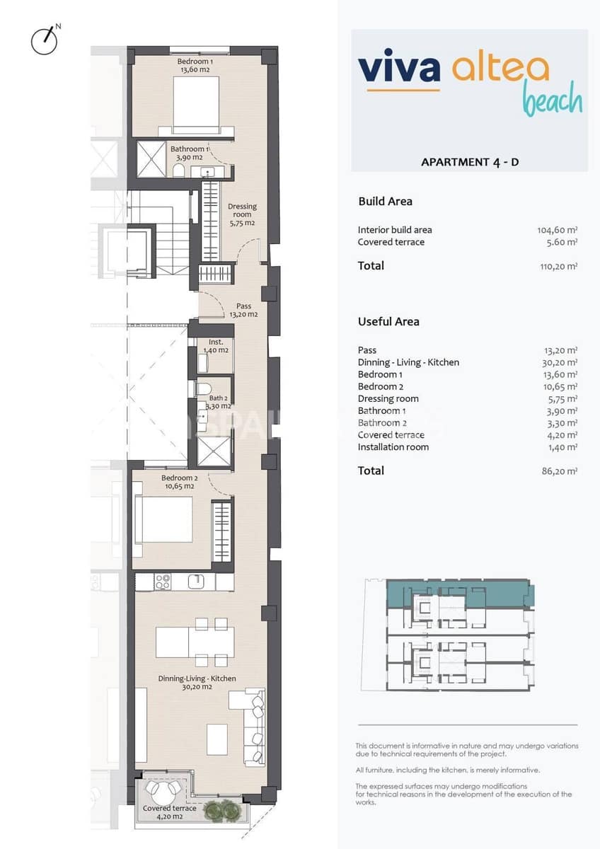2 bedroom Flat for sale in Altea - € 465,000 (Ref: 8964511)