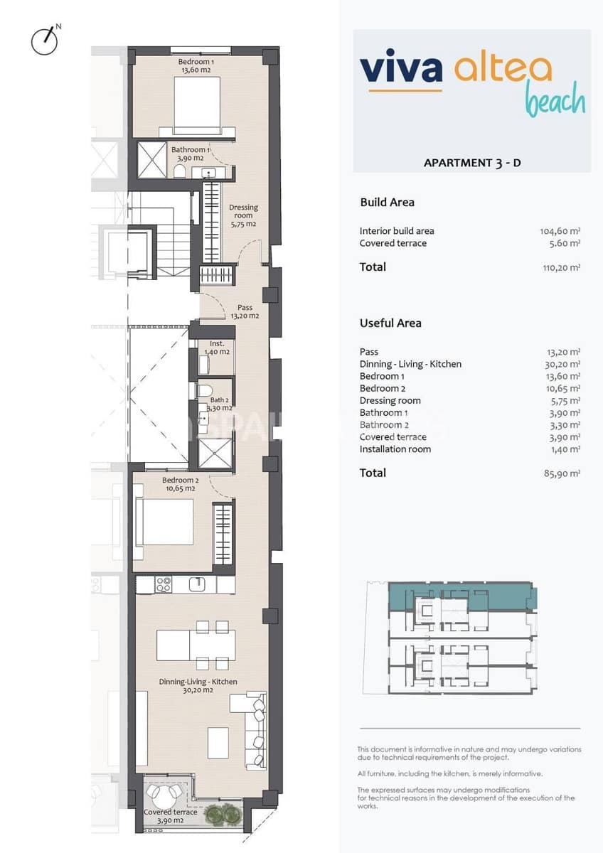 2 bedroom Flat for sale in Altea - € 465,000 (Ref: 8964511)