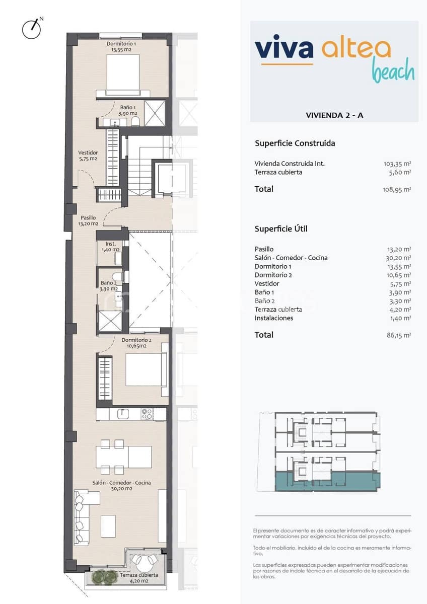 2 bedroom Flat for sale in Altea - € 465,000 (Ref: 8964511)